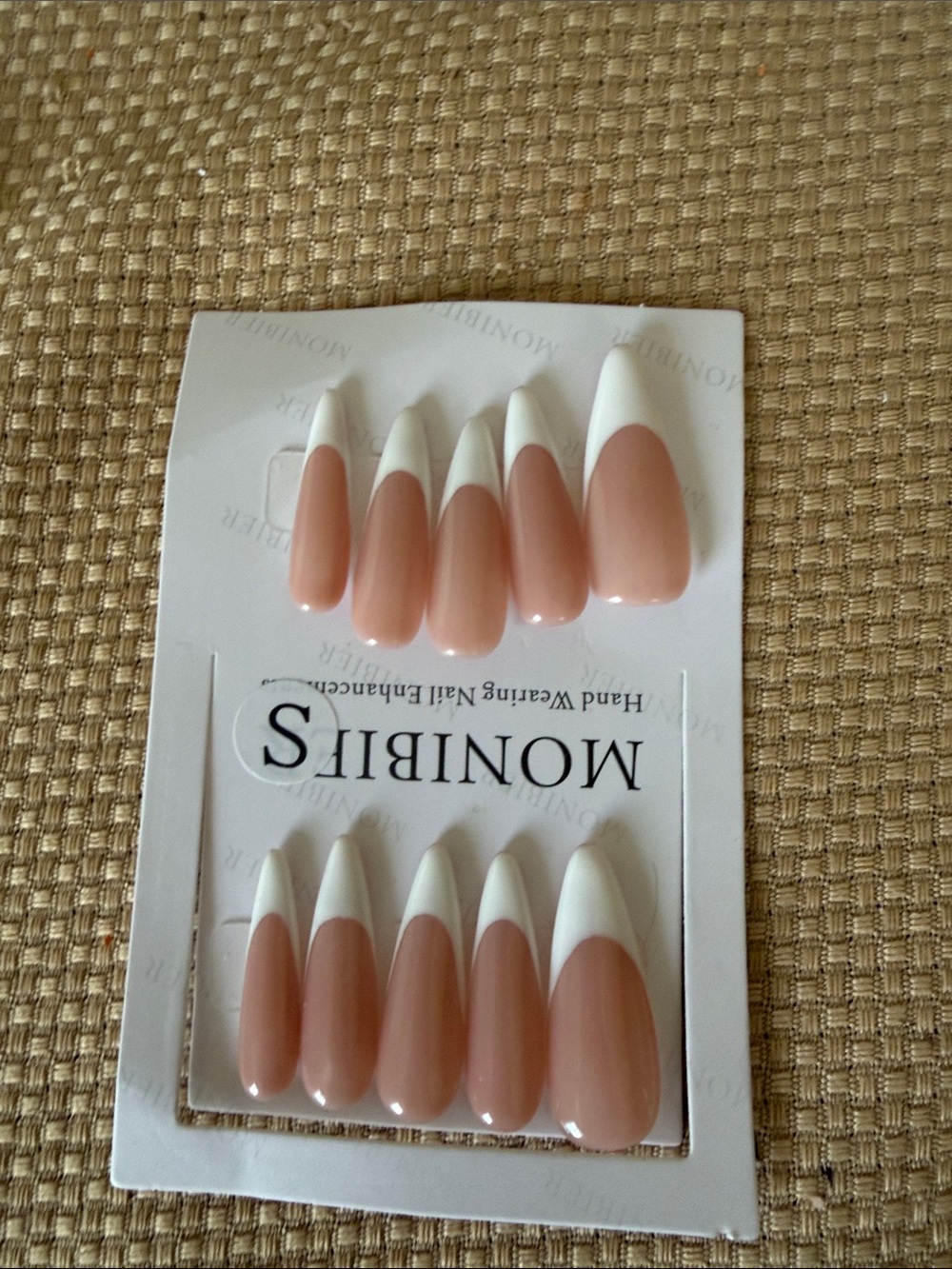 Nude Pink & White French Tip Press-On Nail Set
